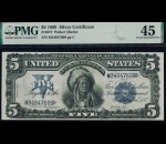 Fr. 277 1899 $5 Silver Certificate Chief PMG 45